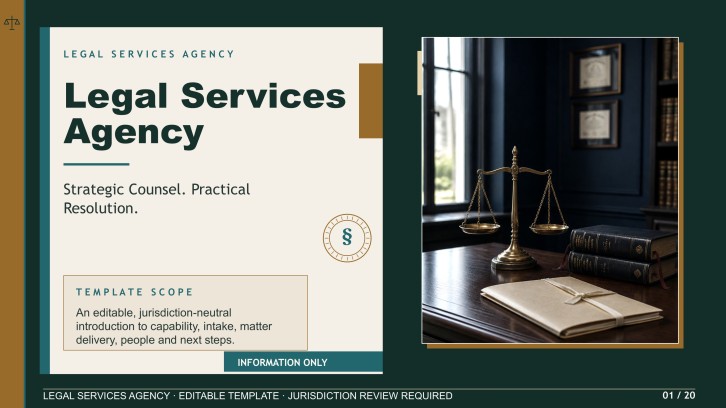 Legal Services Agency Promotion Presentation