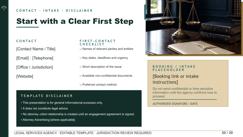 Legal Services Agency Promotion Presentation