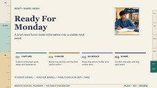 Middle School Planner Template