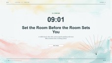 Elegant Watercolor Morning Meeting Presentation