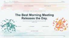 Elegant Watercolor Morning Meeting Presentation