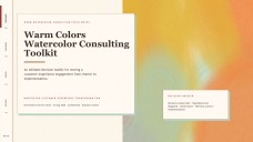 Watercolor Consulting Presentation Toolkit