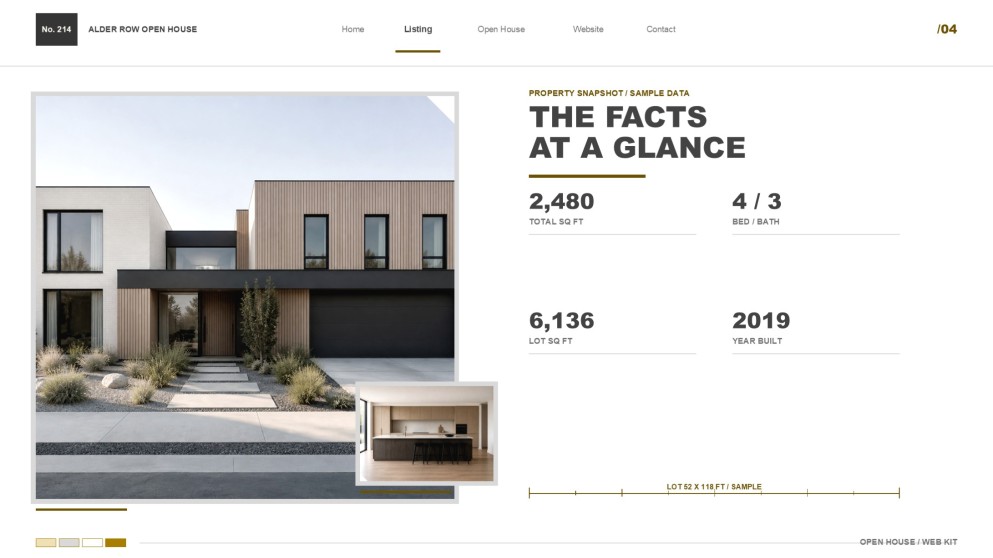Präsentation: Webdesign für Immobilien-Open-House