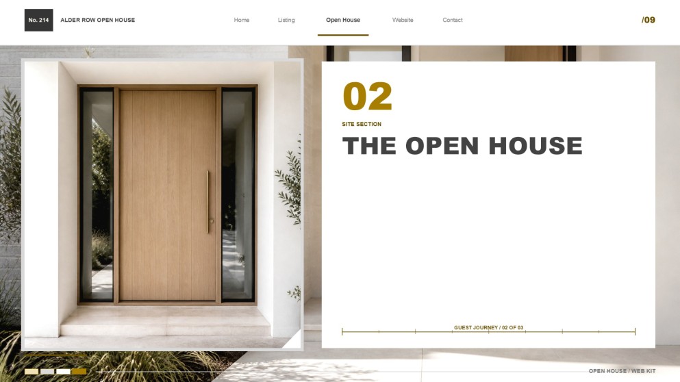 Präsentation: Webdesign für Immobilien-Open-House