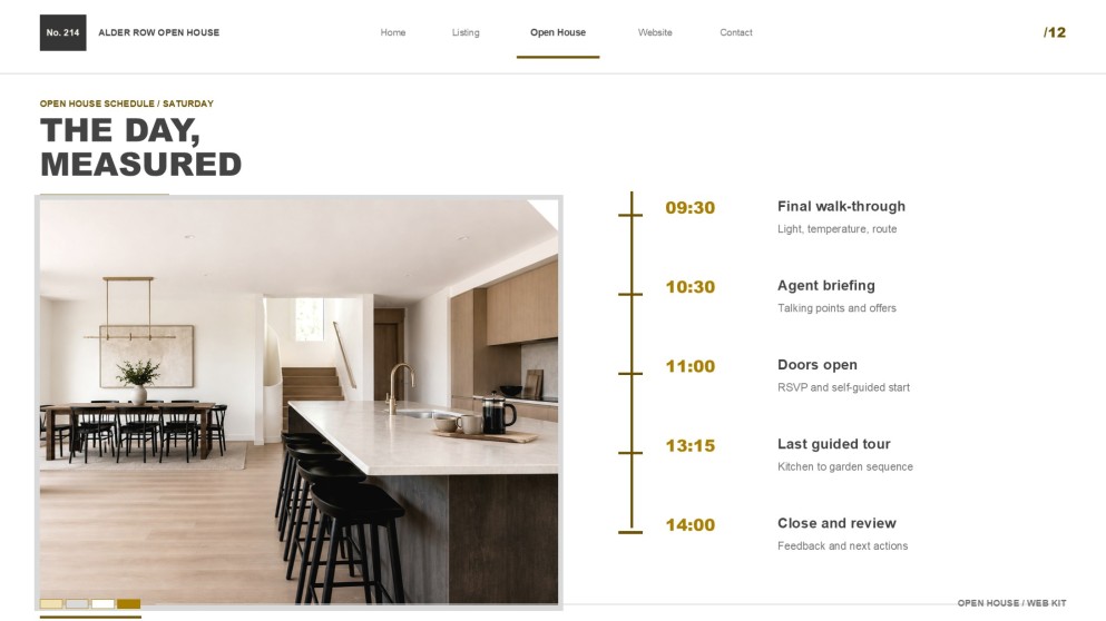 Präsentation: Webdesign für Immobilien-Open-House