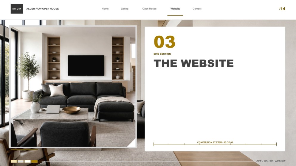 Präsentation: Webdesign für Immobilien-Open-House
