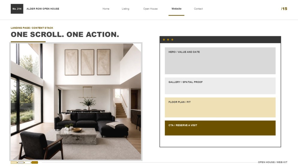 Präsentation: Webdesign für Immobilien-Open-House
