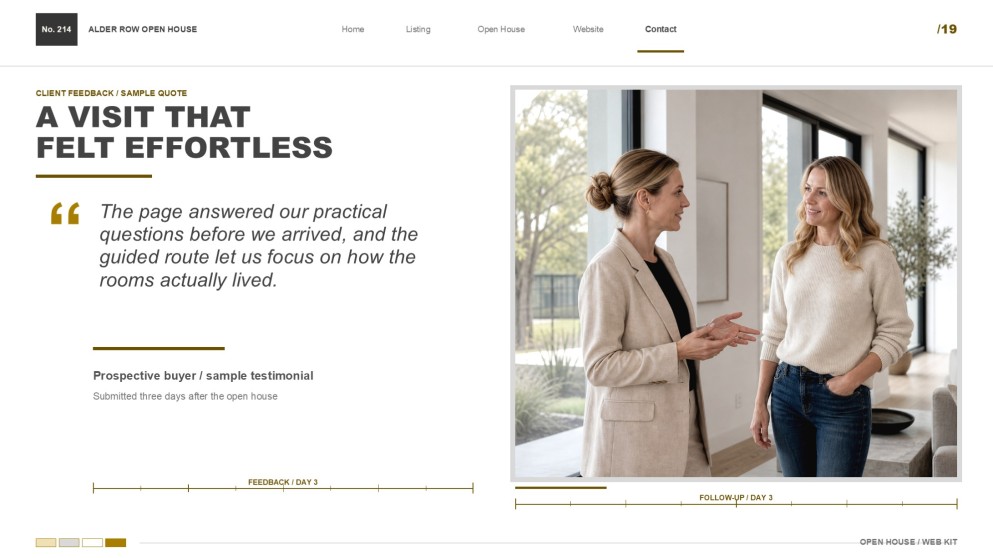 Präsentation: Webdesign für Immobilien-Open-House