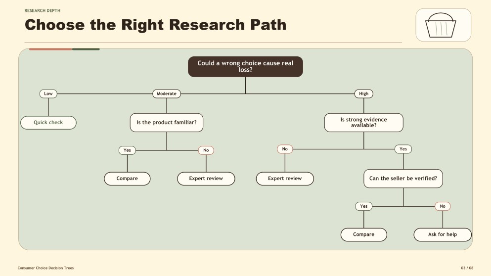 Aesthetic Consumer Decision Tree Infographics
