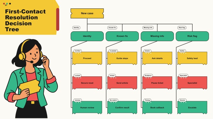 Customer Service Decision Tree Infographics