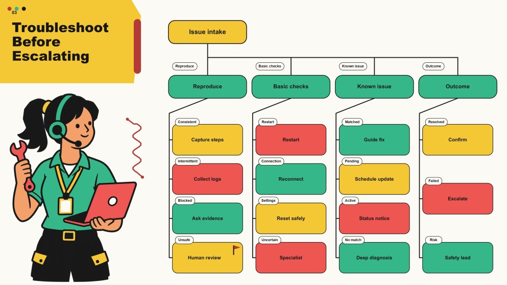 Customer Service Decision Tree Infographics