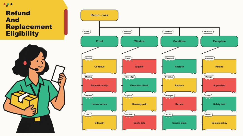 Customer Service Decision Tree Infographics