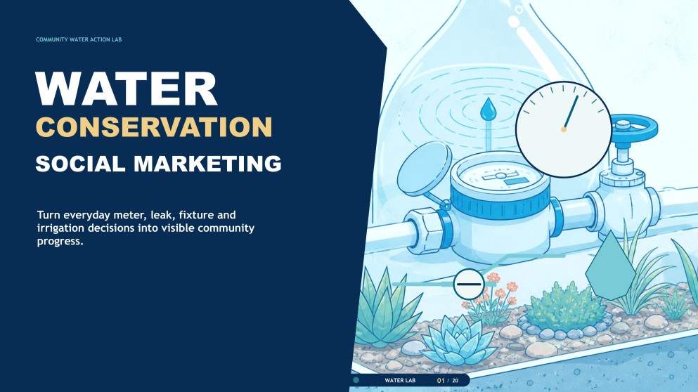 Presentasyon ng Social Marketing Plan para sa Pagpapanatili ng Tubig