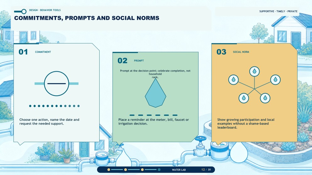 Presentasyon ng Social Marketing Plan para sa Pagpapanatili ng Tubig