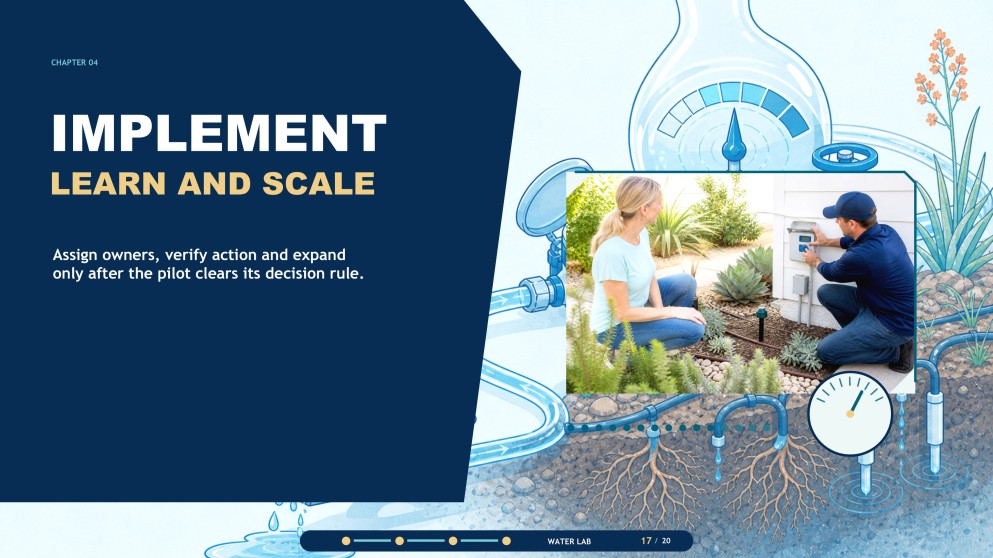 Presentasyon ng Social Marketing Plan para sa Pagpapanatili ng Tubig