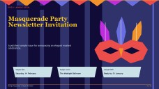 Convite para Newsletter de Festa à Fantasia
