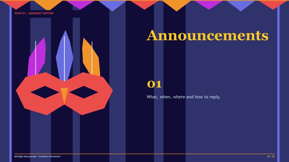Convite para Newsletter de Festa à Fantasia