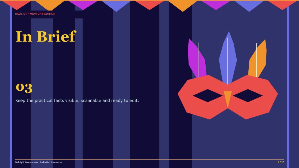 Convite para Newsletter de Festa à Fantasia