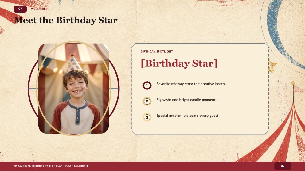 My Carnival Birthday Party Presentation