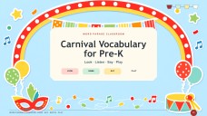 Carnival Vocabulary for Pre-K Presentation