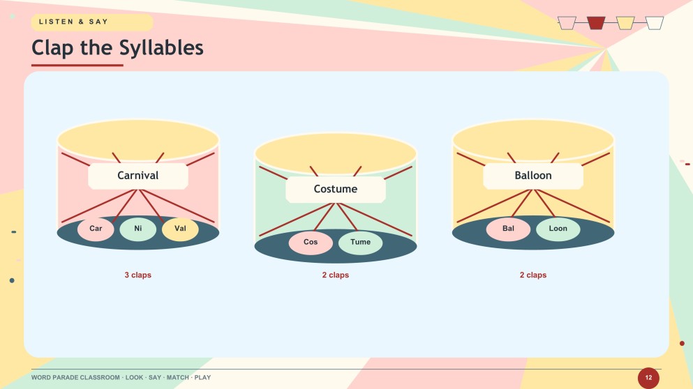 Carnival Vocabulary for Pre-K Presentation