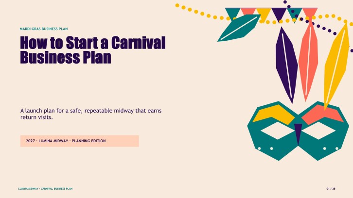 How to Start a Carnival Business Plan Presentation