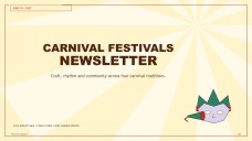 Pagtatanghal ng Newsletter para sa mga Kapistahan ng Karnabal