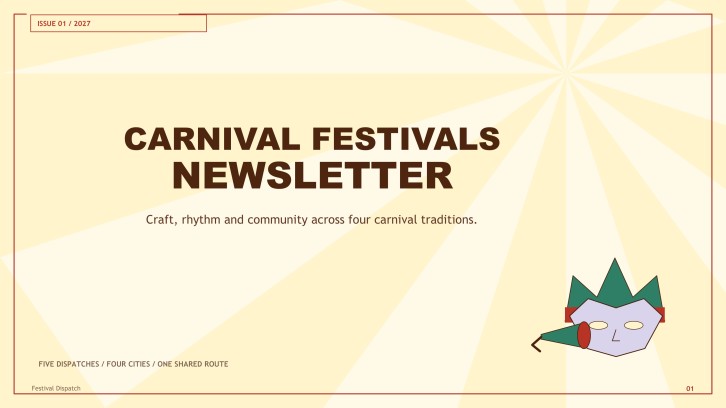 Carnival Festivals Newsletter Presentation