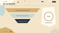 Présentation sur fond crème élégant