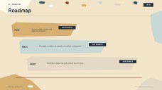 Présentation sur fond crème élégant