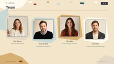 Présentation sur fond crème élégant