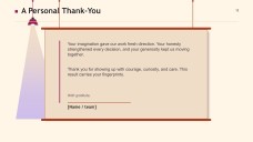 Malikhain na Template para sa “Maraming Salamat” na Slide