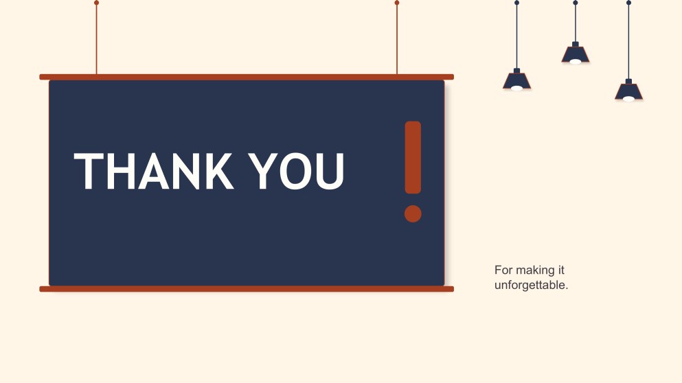 Malikhain na Template para sa “Maraming Salamat” na Slide