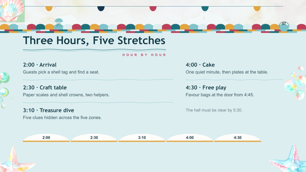 인어 테마 생일 파티 프레젠테이션