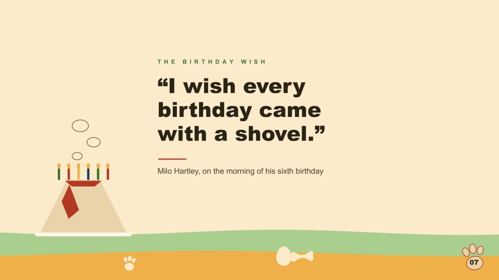 Dinosaur Birthday Party Presentation