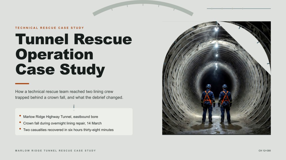 Tunnel Rescue Case Study Presentation