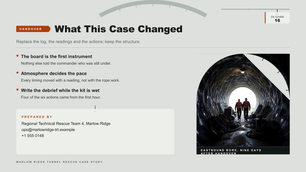 Tunnel Rescue Case Study Presentation