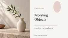 Minimalist Aesthetic Presentation for Morning Objects