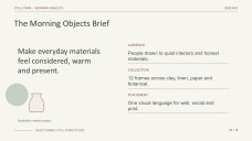 Minimalist Aesthetic Presentation for Morning Objects