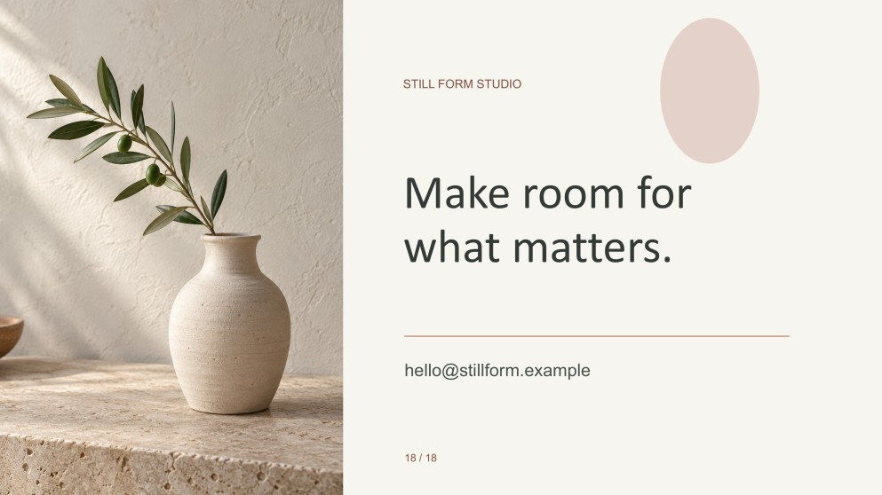 Minimalist Aesthetic Presentation for Morning Objects