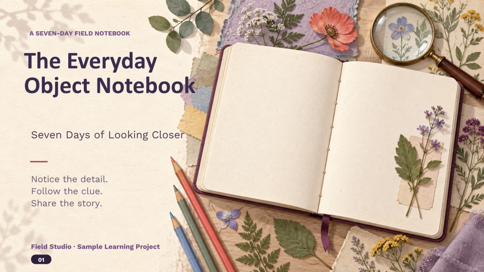 Notebook Slideshow Presentation