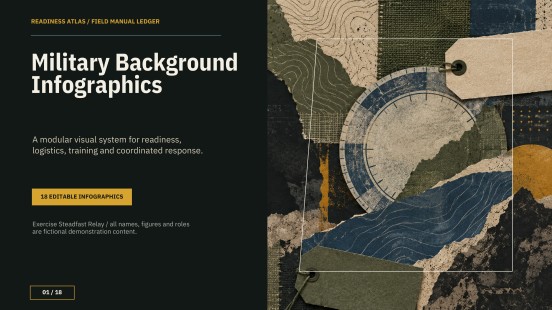 Military Background Infographics