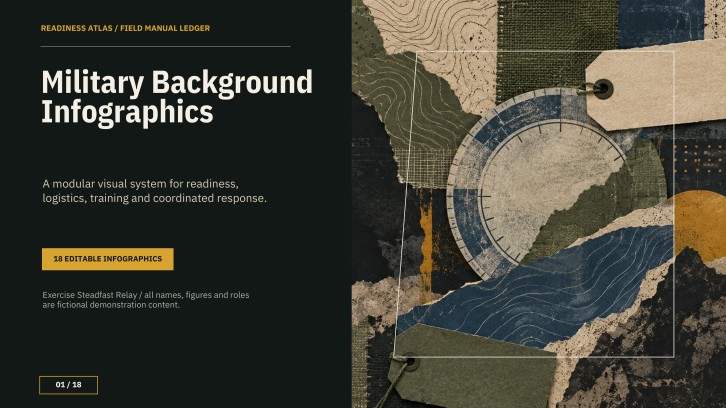 Military Background Infographics