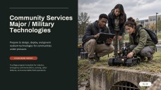 Community Services Major for College: Military Technologies Presentation