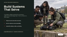 Community Services Major for College: Military Technologies Presentation