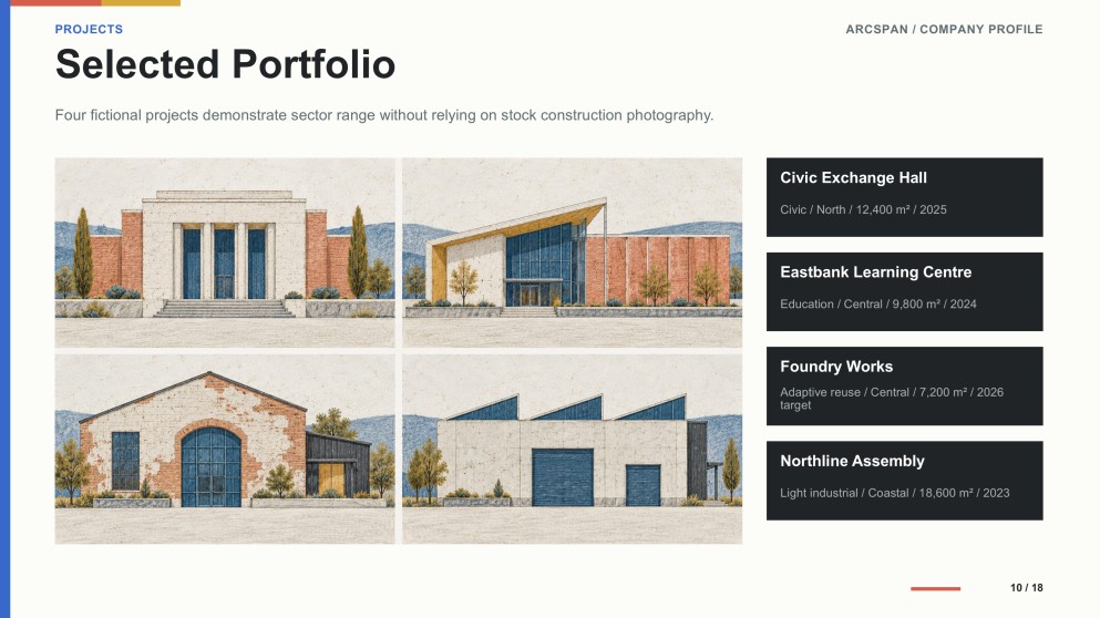 Construction Industry Company Profile Presentation