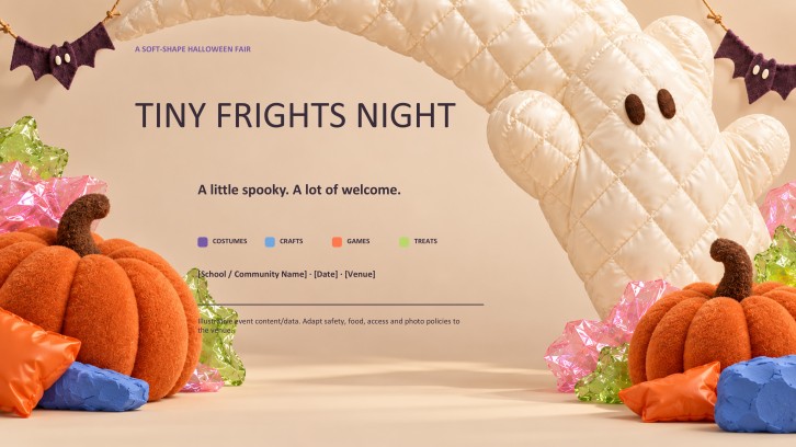 Cute Halloween Party Agenda Presentation