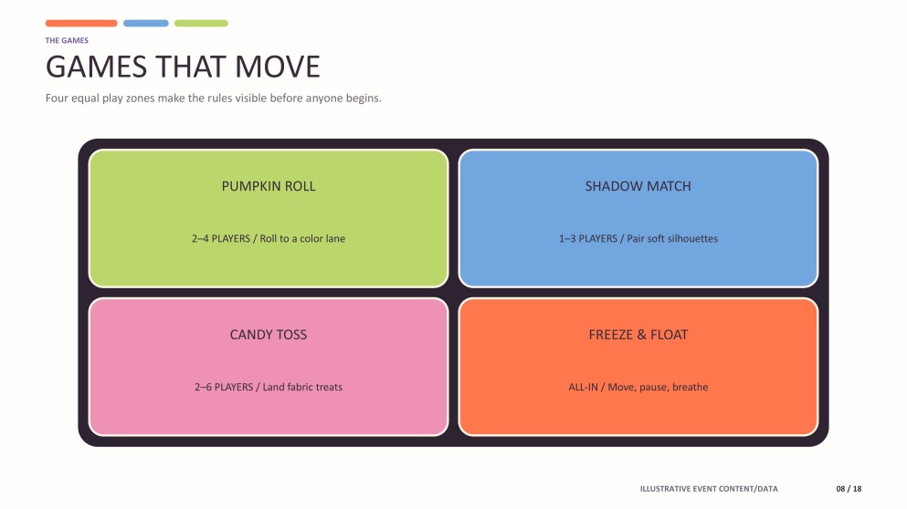 Cute Halloween Party Agenda Presentation