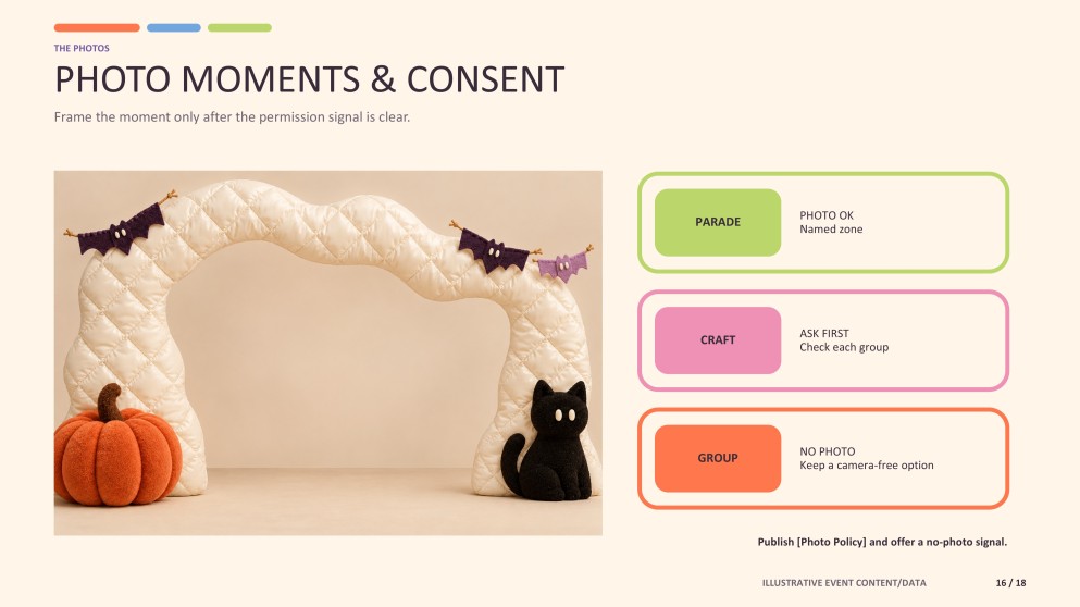 Cute Halloween Party Agenda Presentation