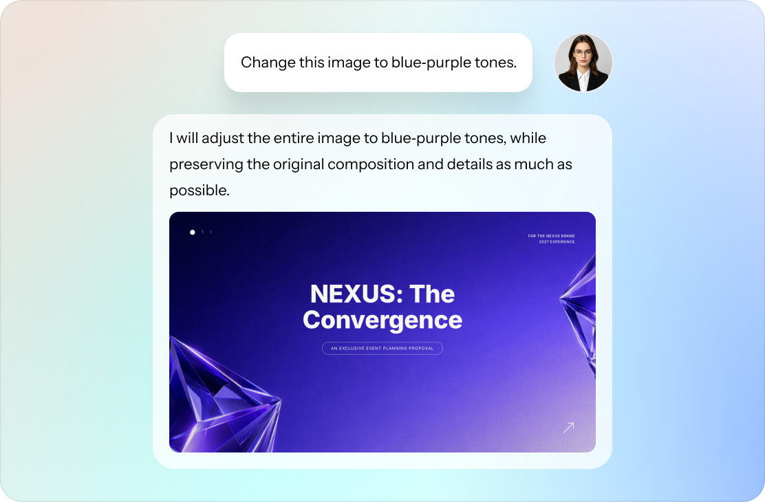 Refine Every Slide Through Natural Chat